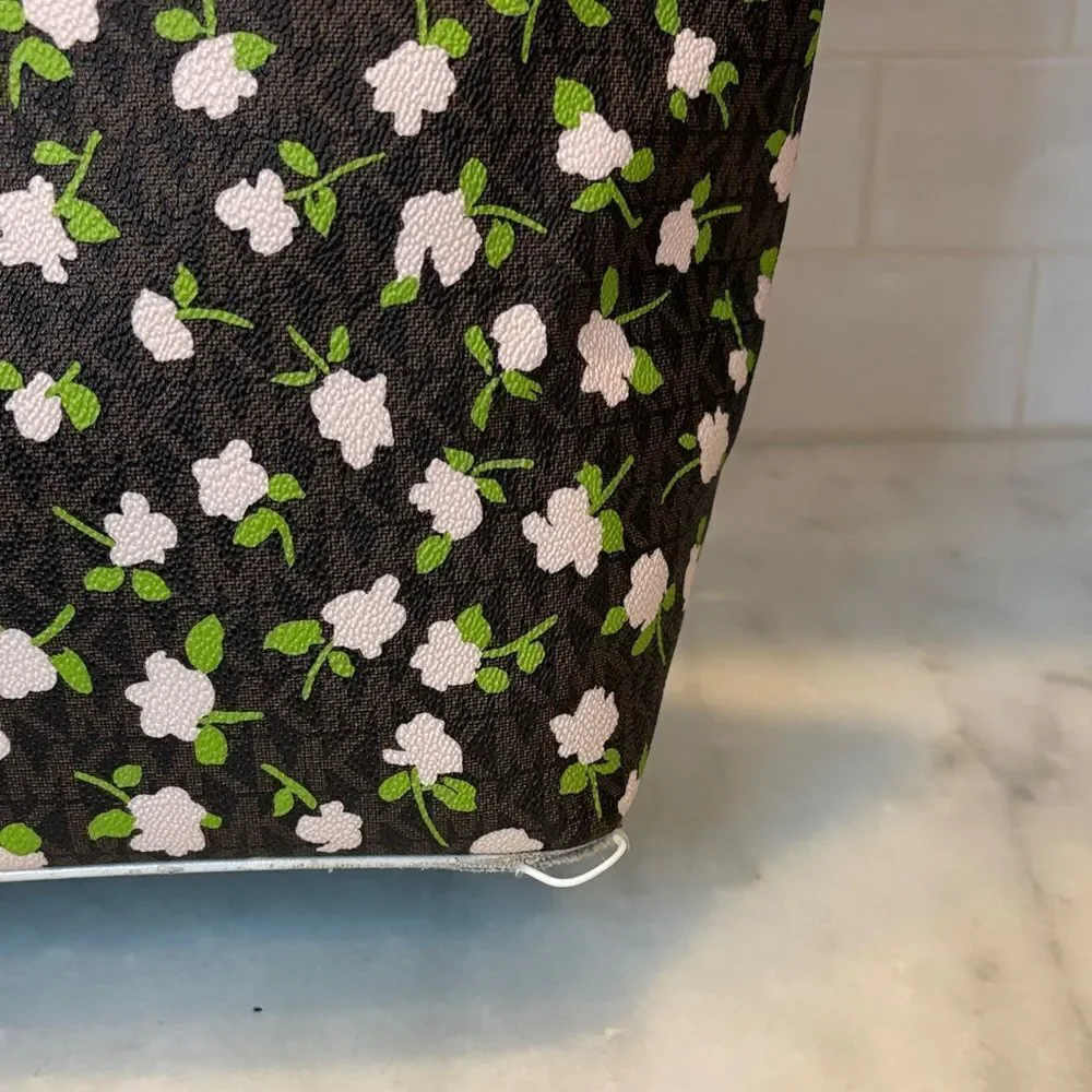 Michael Kors Bag Purse Handbag Floral Carter  XL Open Carry All Tote Pocketbook